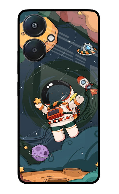 Cartoon Astronaut Redmi 13C 5G Back Cover