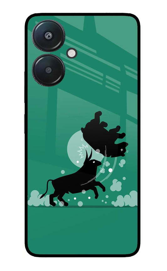Bull Conqueror Redmi 13C 5G Glass Case