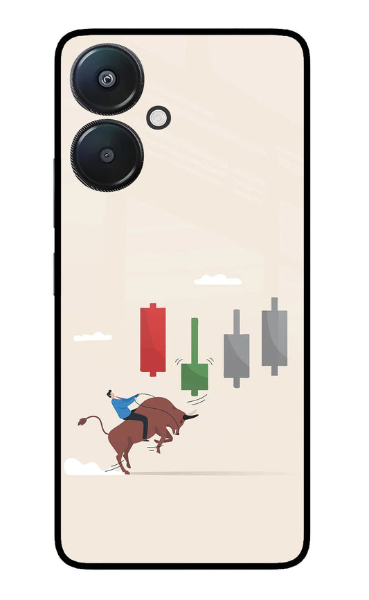 Bull Trading Momentum Redmi 13C 5G Glass Case