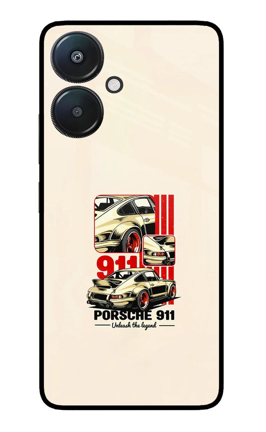 Classic Porsche 911 Redmi 13C 5G Glass Case