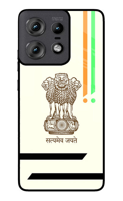 Satyamev Jayate Brown Logo Moto Edge 50 Pro 5G Back Cover