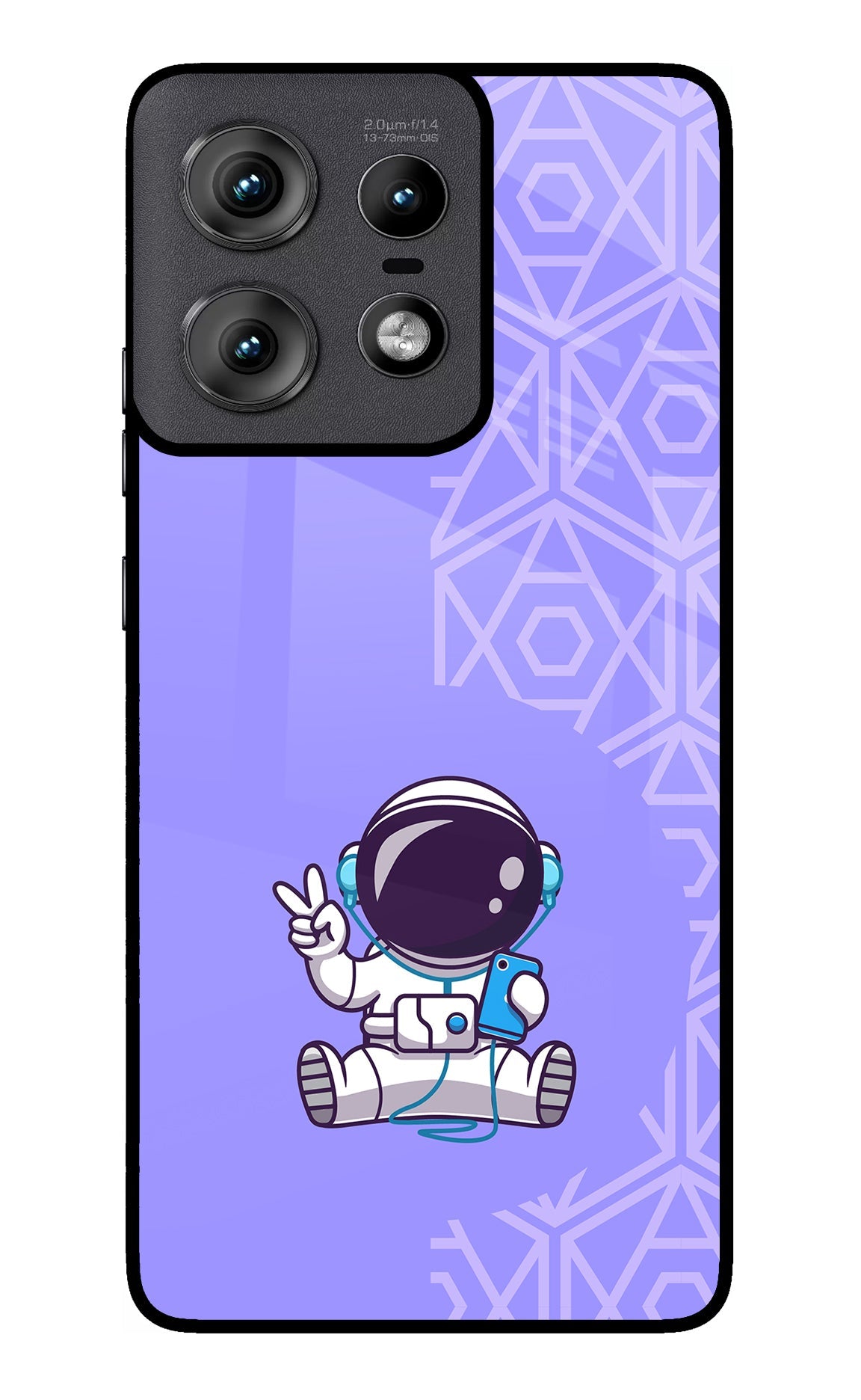Cute Astronaut Chilling Moto Edge 50 Pro 5G Back Cover