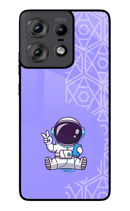 Cute Astronaut Chilling Moto Edge 50 Pro 5G Back Cover