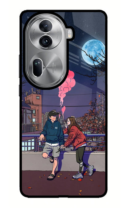 Chilling Couple Oppo Reno11 Pro 5G Back Cover
