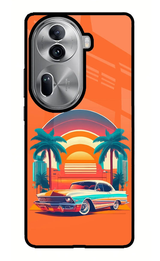 Palm Drive 80s Oppo Reno11 Pro 5G Glass Case