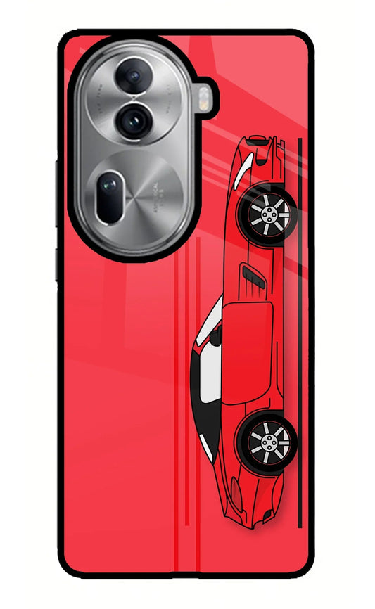 Red Velocity Oppo Reno11 Pro 5G Glass Case