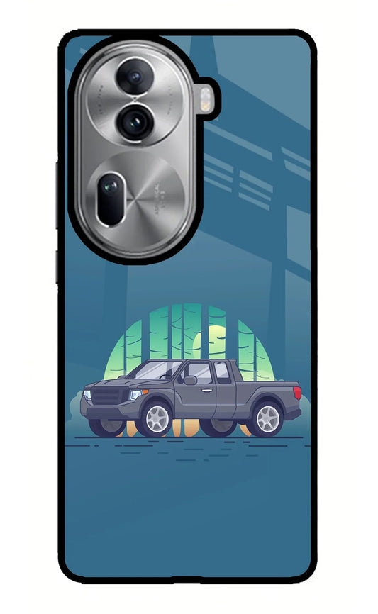 Retro Garage Vibe Oppo Reno11 Pro 5G Glass Case