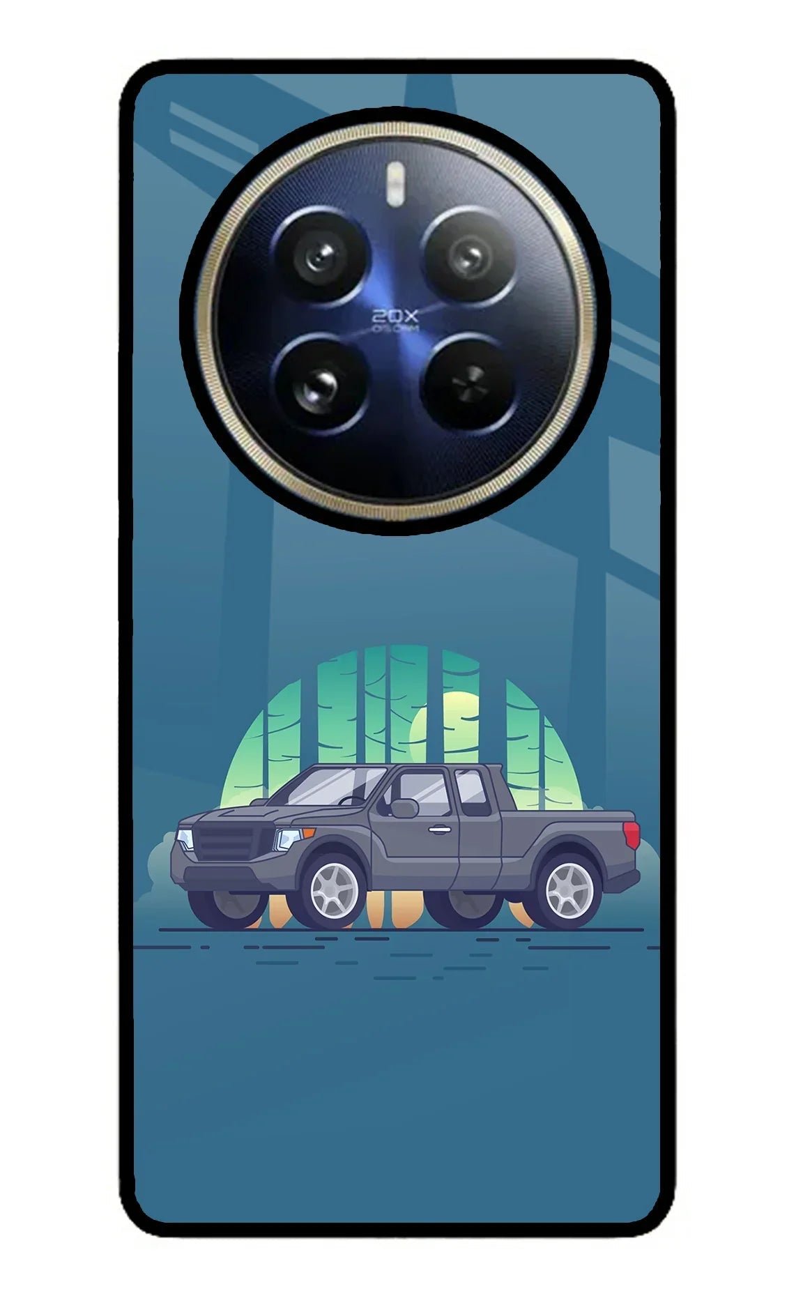 Retro Garage Vibe Realme P1 Pro 5G Glass Case