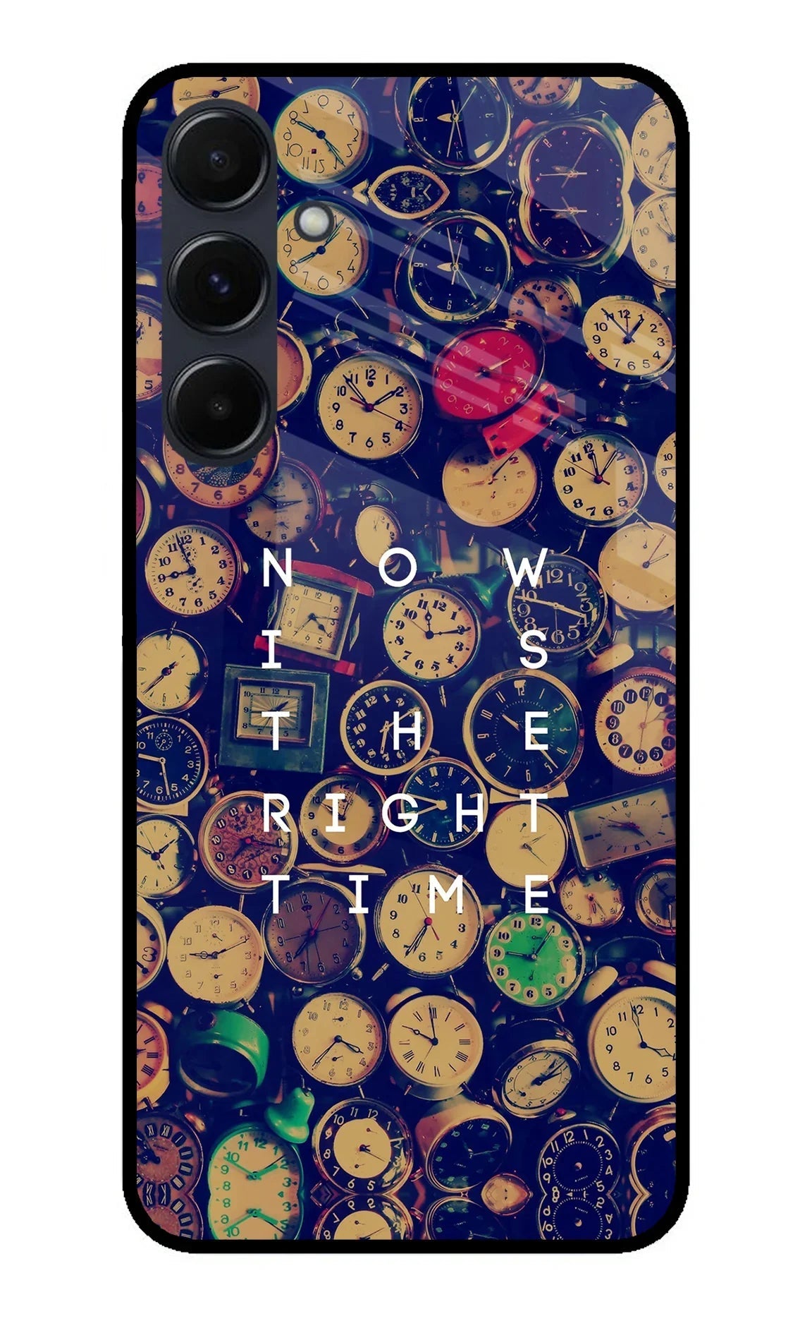Now is the Right Time Quote Samsung A35 5G Glass Case