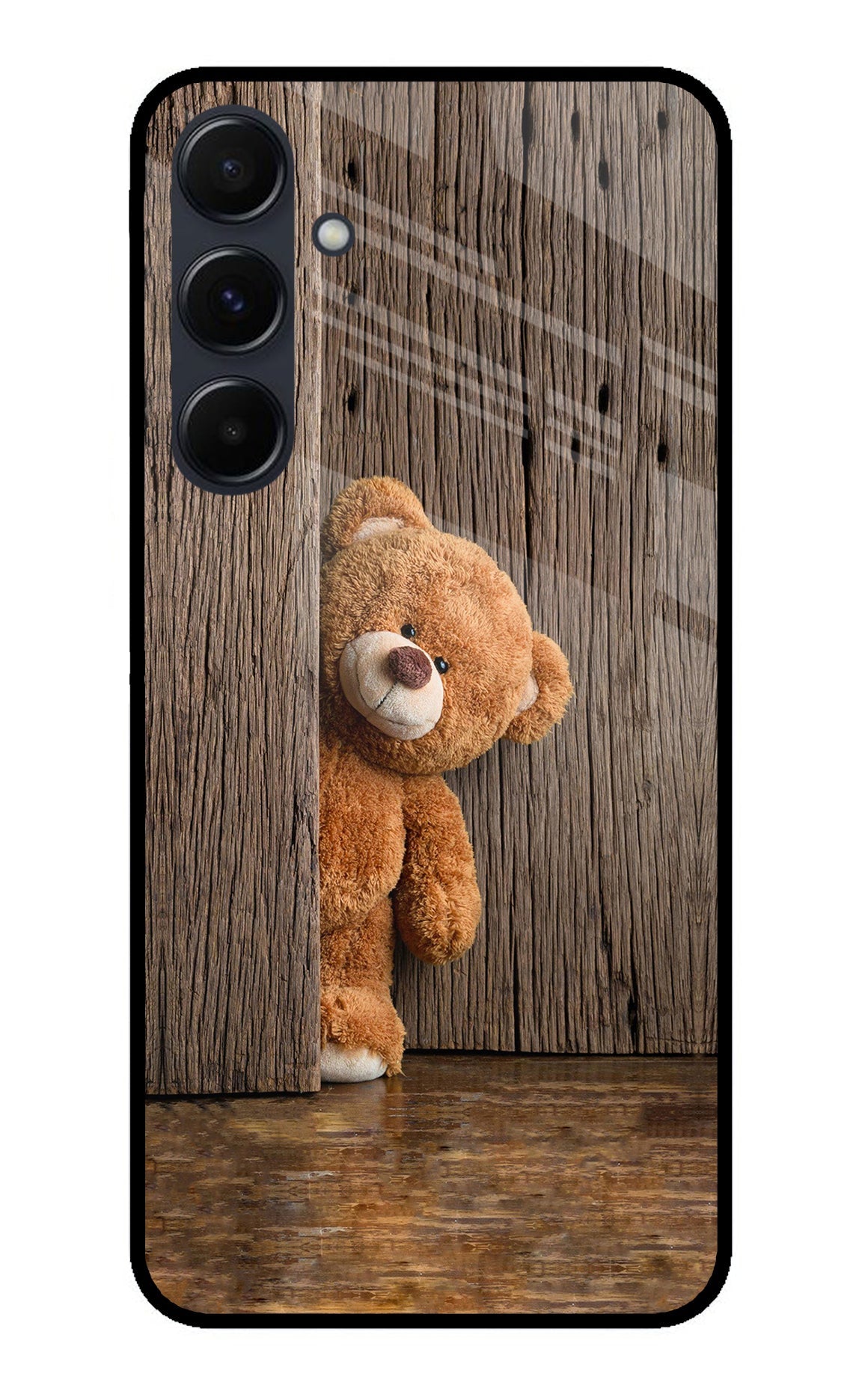 Teddy Wooden Samsung A35 5G Back Cover