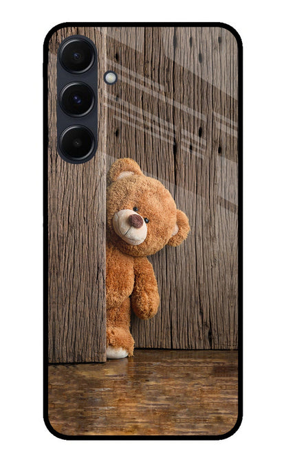 Teddy Wooden Samsung A35 5G Back Cover