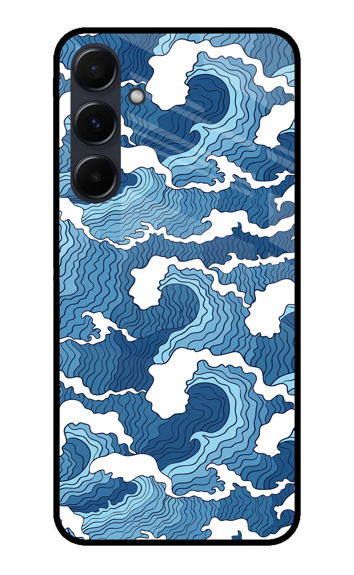 Blue Waves Samsung A35 5G Back Cover