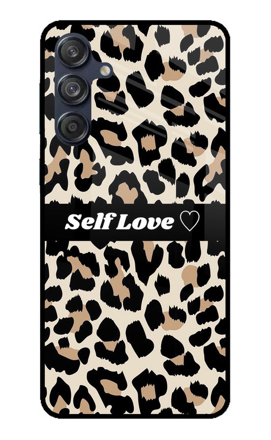 Leopard Print Self Love Samsung M55 5G Back Cover