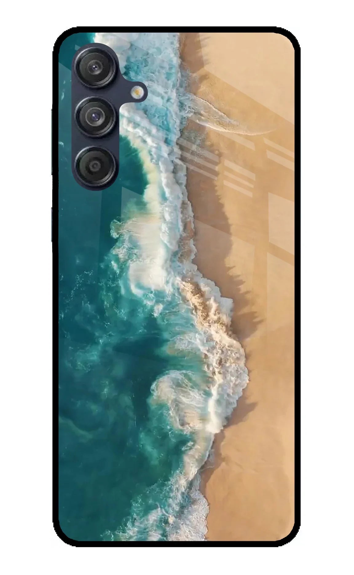 Ocean Beach Samsung M55 5G Glass Case