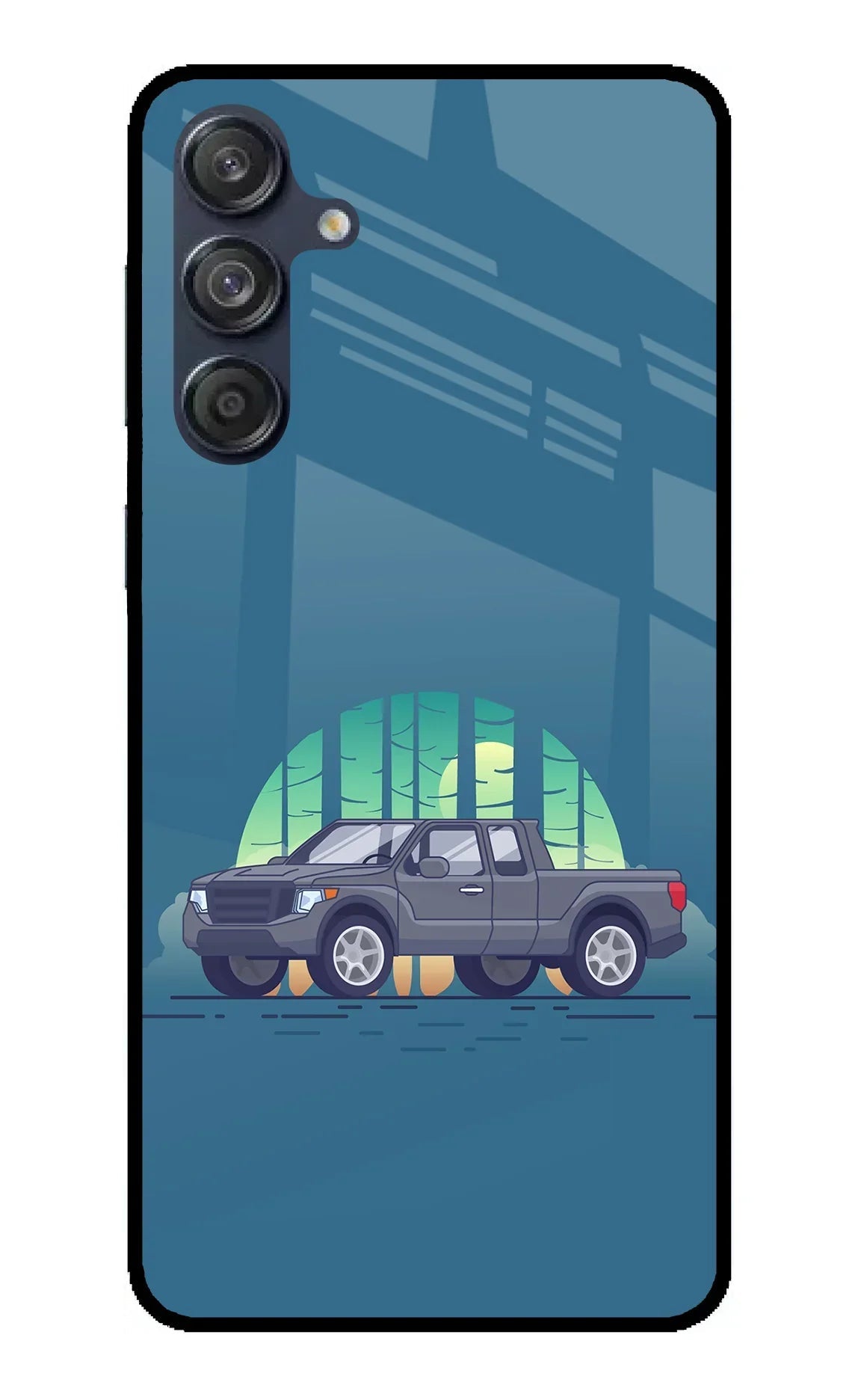 Retro Garage Vibe Samsung M55 5G Glass Case