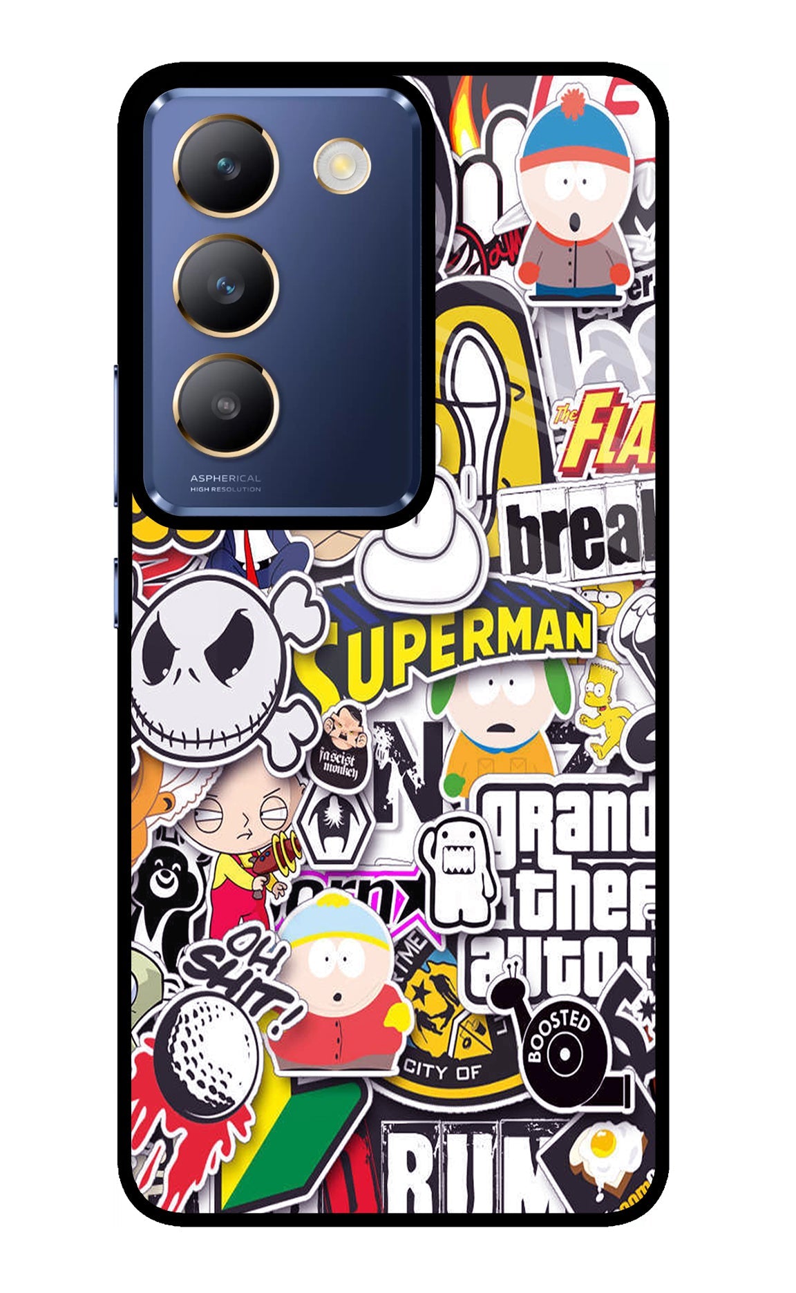 Sticker Bomb Vivo Y200E 5G/T3 5G Back Cover