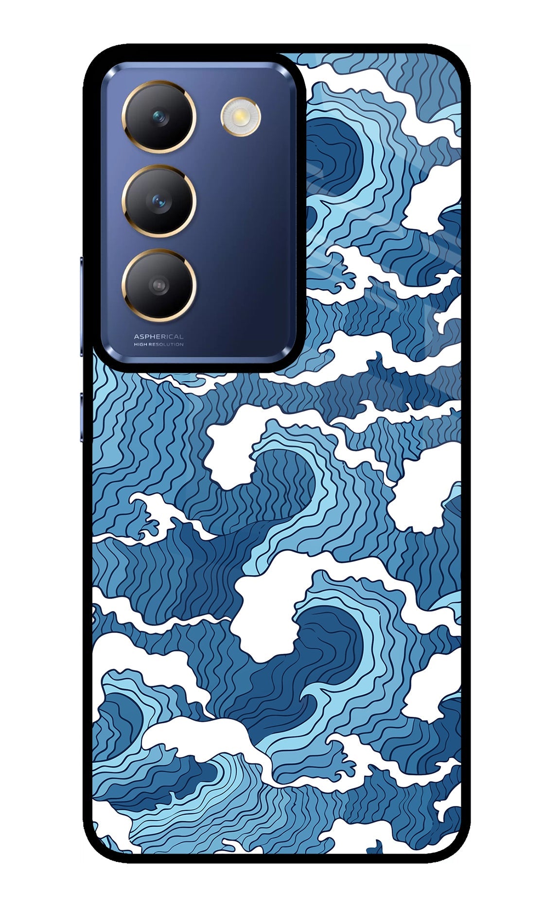 Blue Waves Vivo Y200E 5G/T3 5G Back Cover