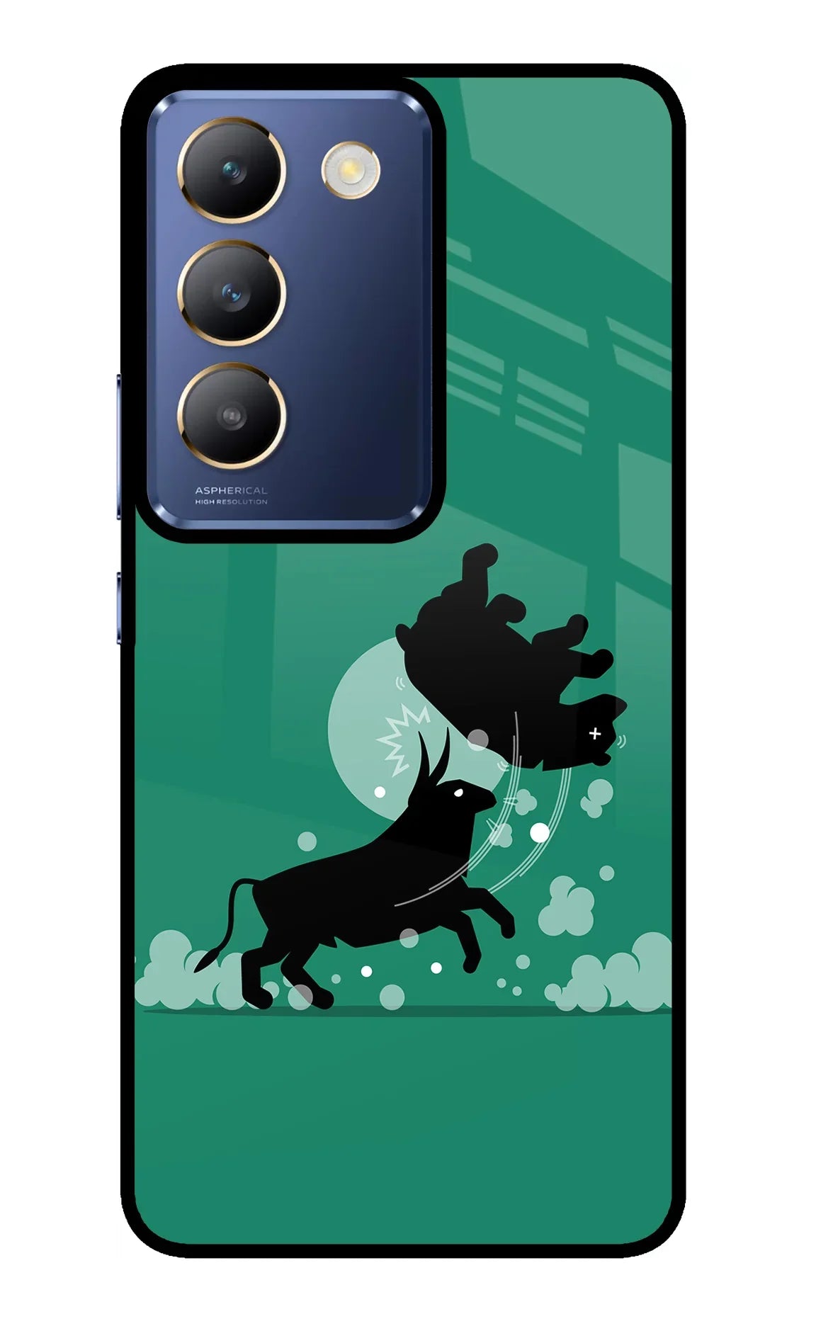 Bull Conqueror Vivo Y200E 5G/T3 5G Glass Case