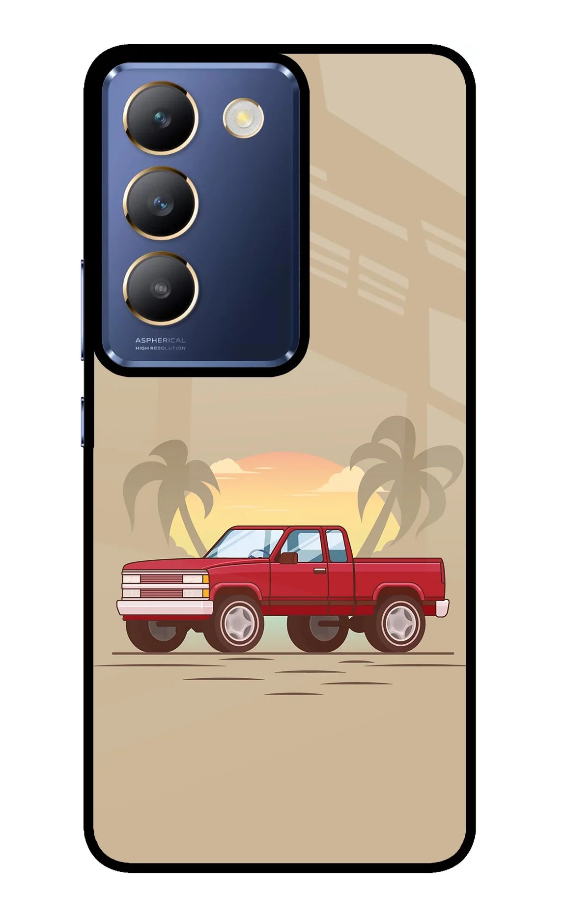 Desert Classic Drive Vivo Y200E 5G/T3 5G Glass Case