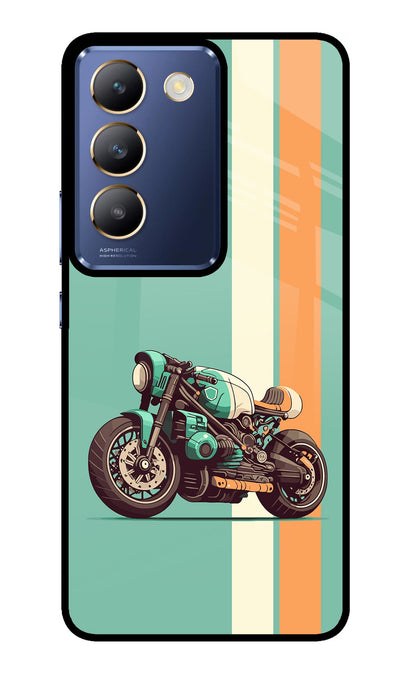 Striped Moto Drift Vivo Y200E 5G/T3 5G Back Cover