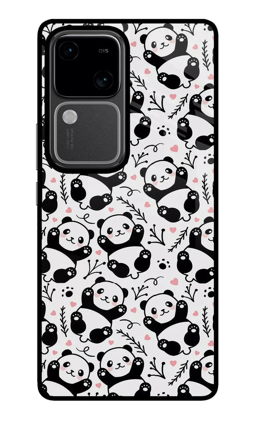 Cute Panda Vivo V30 5G Back Cover