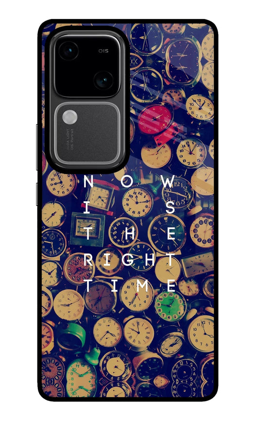 Now is the Right Time Quote Vivo V30 5G Back Cover