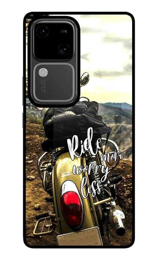 Ride More Worry Less Vivo V30 5G Back Cover