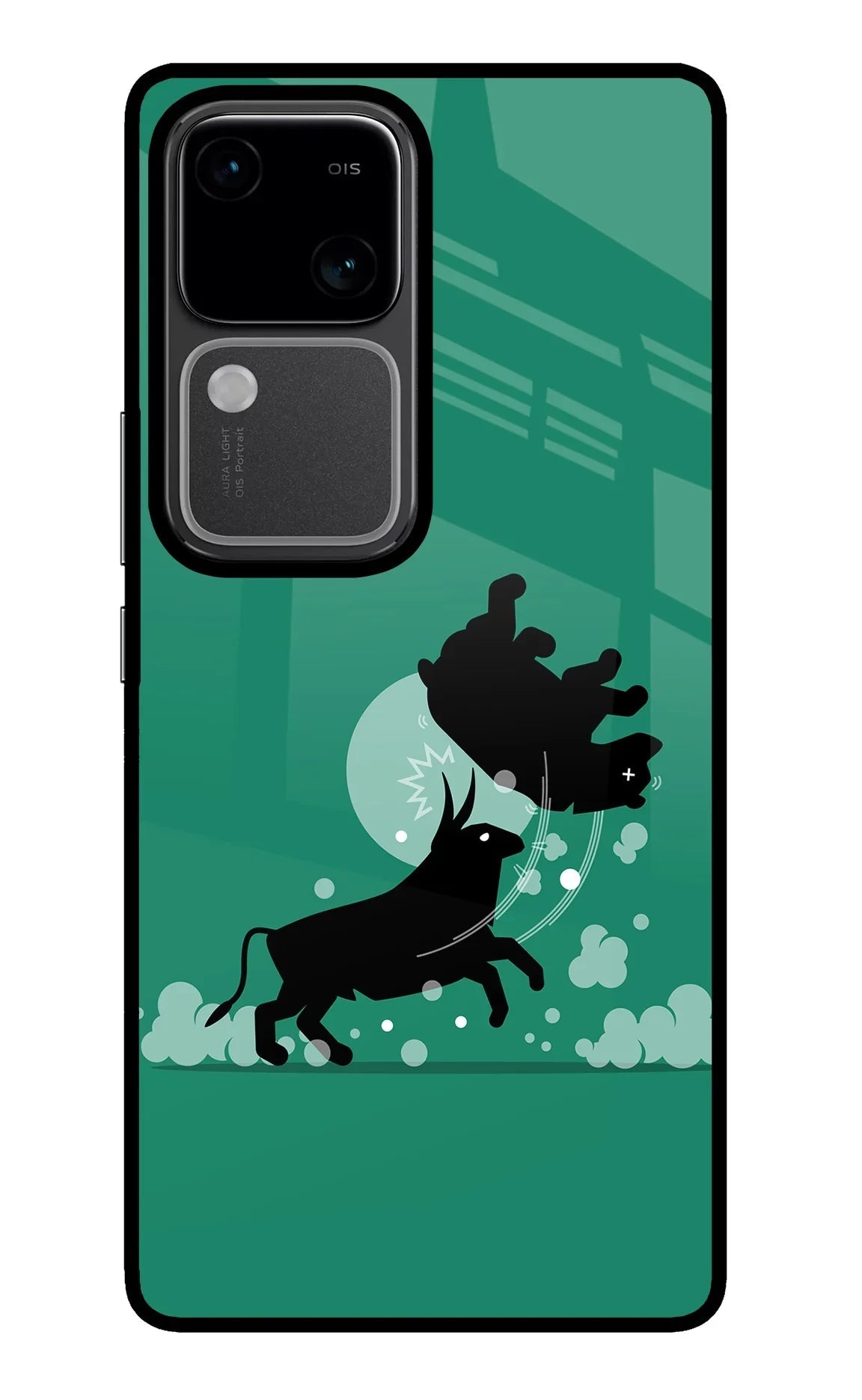 Bull Conqueror Vivo V30 5G Glass Case