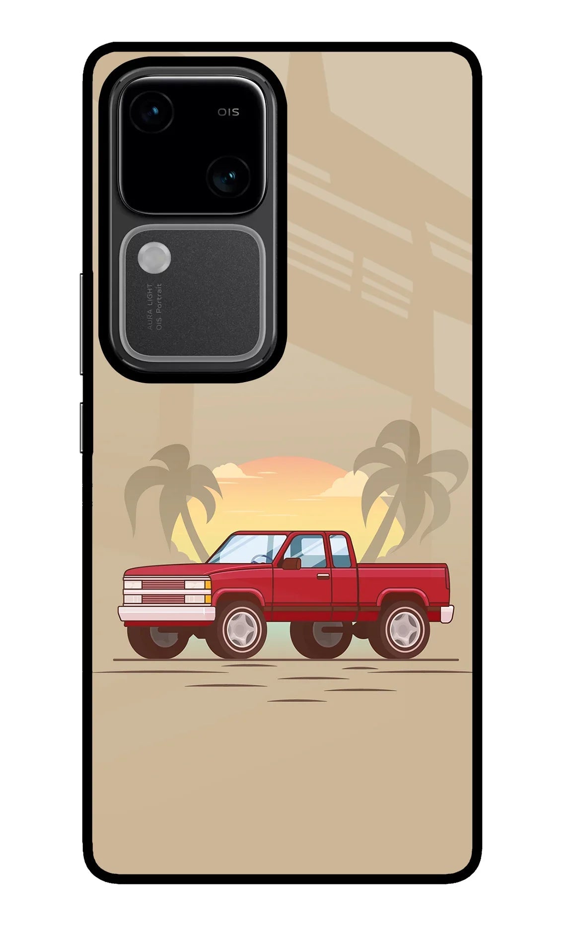 Desert Classic Drive Vivo V30 5G Glass Case