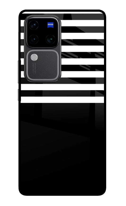 Black and White Print Vivo V30 Pro 5G Back Cover