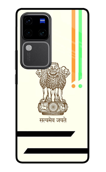Satyamev Jayate Brown Logo Vivo V30 Pro 5G Back Cover