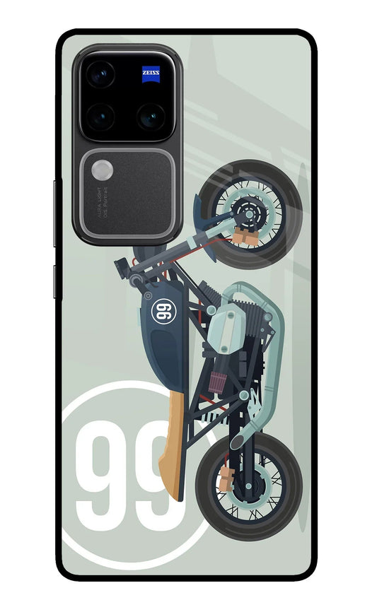 Classic Cafe Racer 99 Vivo V30 Pro 5G Glass Case