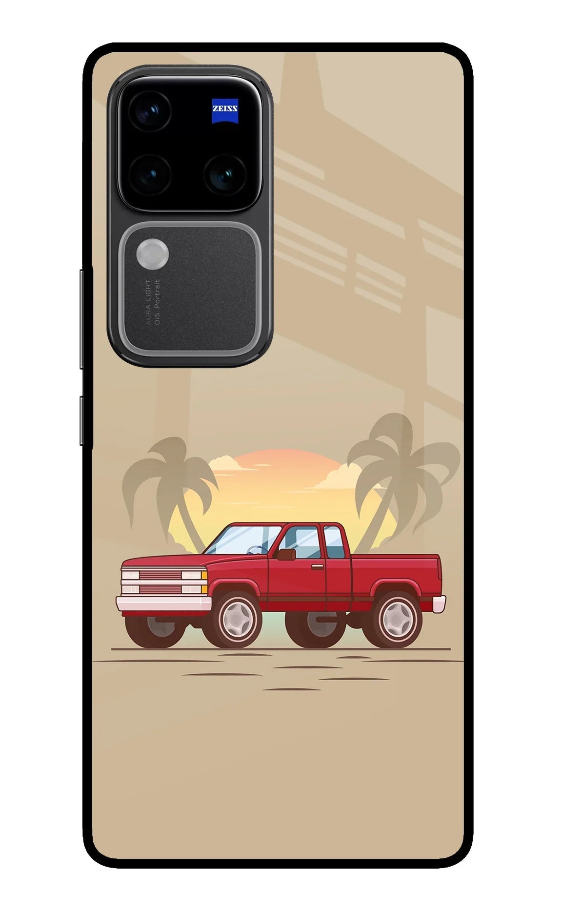Desert Classic Drive Vivo V30 Pro 5G Glass Case