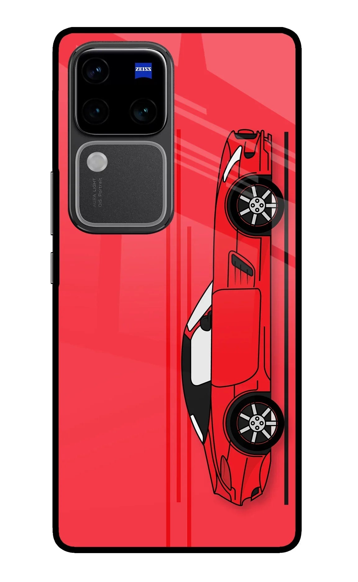 Red Velocity Vivo V30 Pro 5G Glass Case
