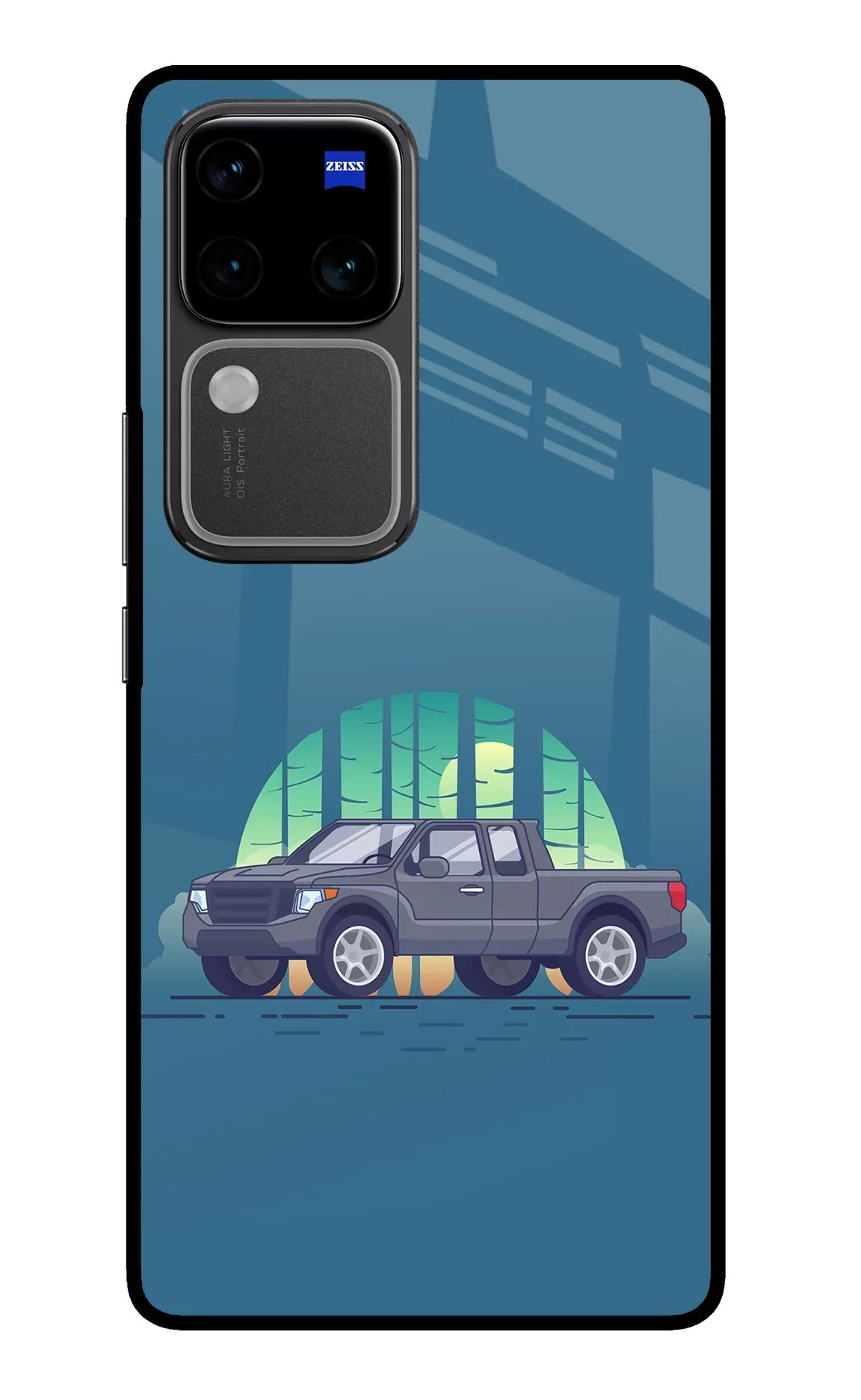 Retro Garage Vibe Vivo V30 Pro 5G Glass Case