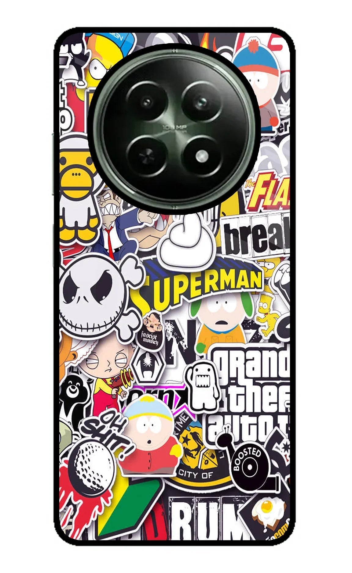 Sticker Bomb Realme 12 5G Back Cover