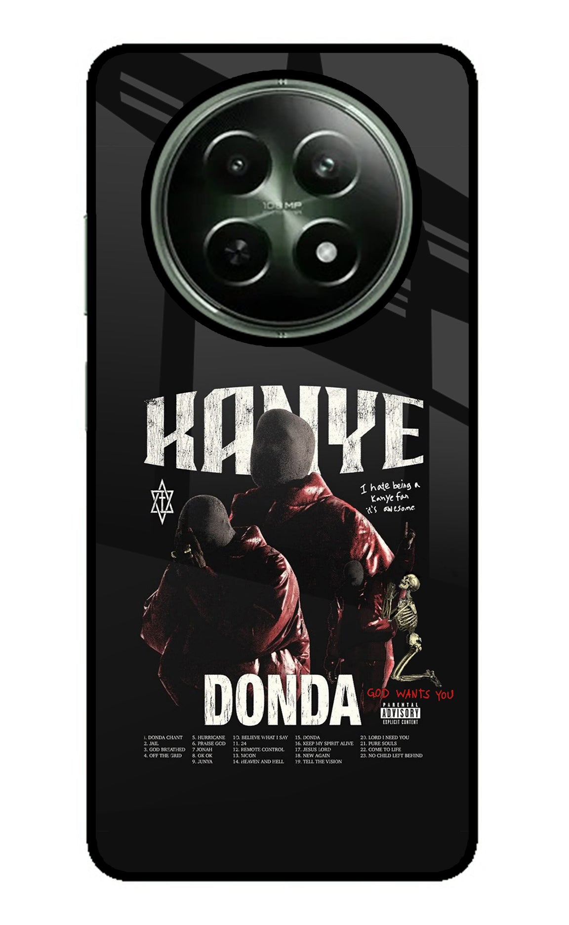 Donda Kanye West Realme 12 5G Glass Case