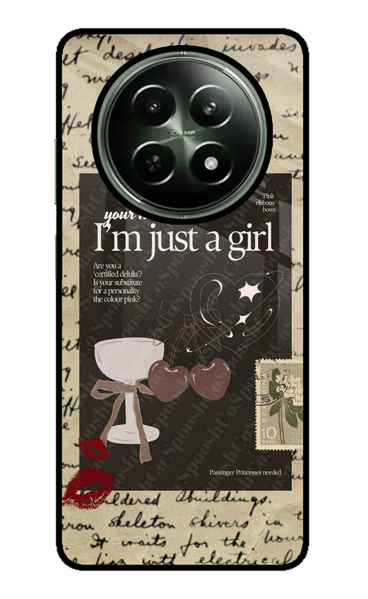 I am just a girl Realme 12 5G Glass Case