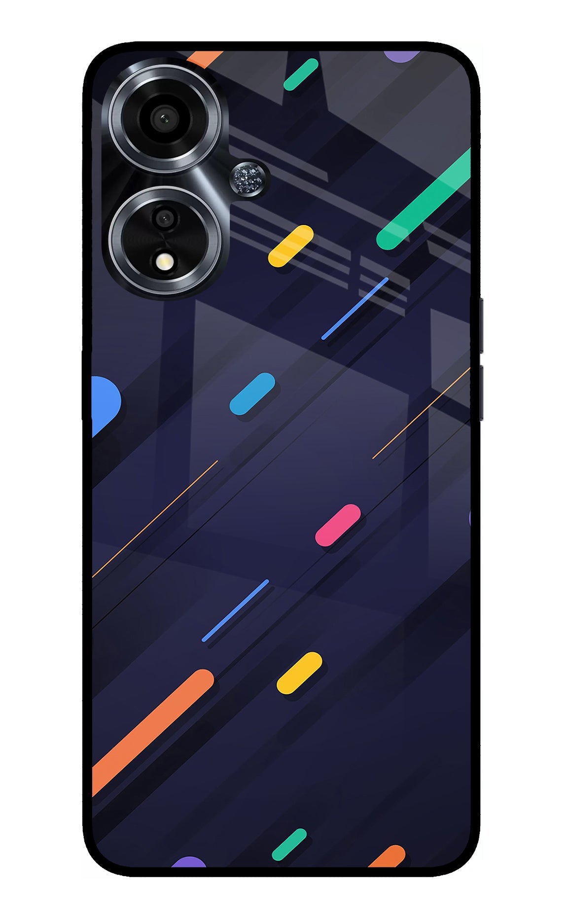 Abstract Design Oppo A59 5G Glass Case
