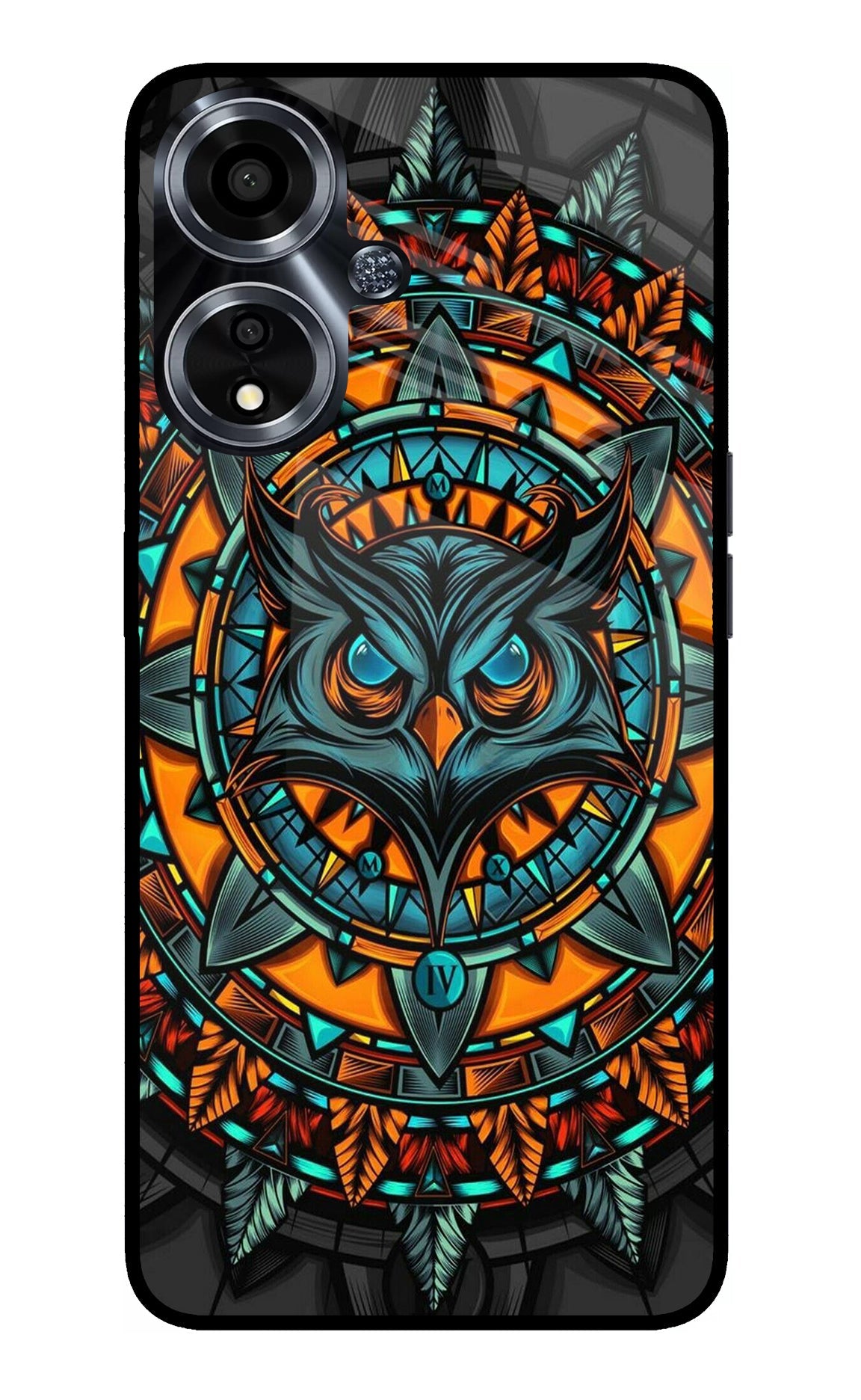 Angry Owl Art Oppo A59 5G Back Cover