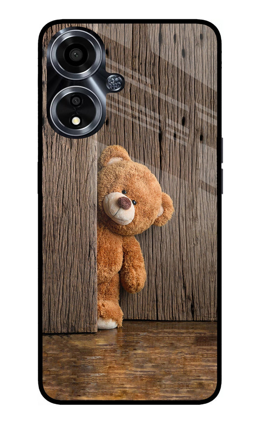 Teddy Wooden Oppo A59 5G Back Cover