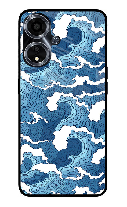 Blue Waves Oppo A59 5G Back Cover