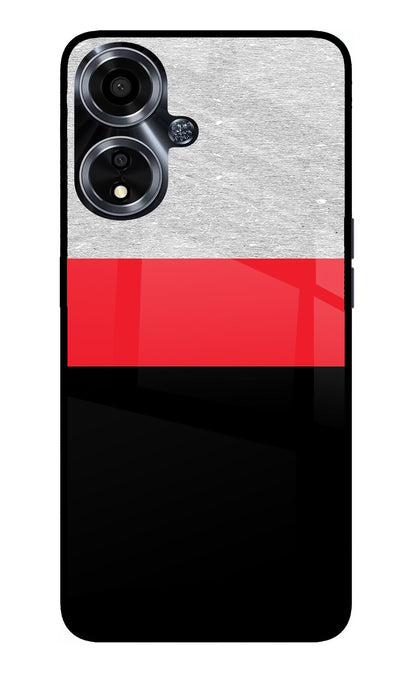 Tri Color Pattern Oppo A59 5G Back Cover