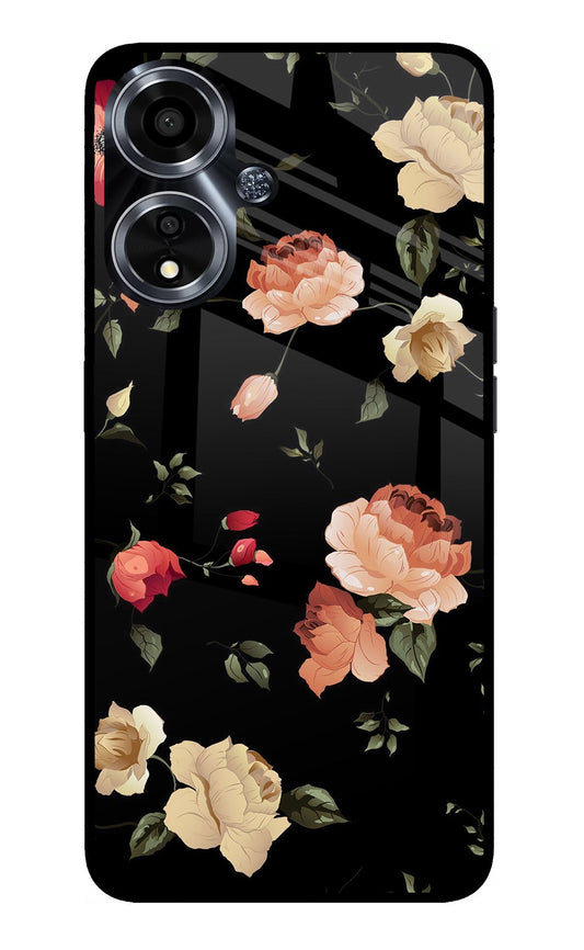 Flowers Oppo A59 5G Back Cover