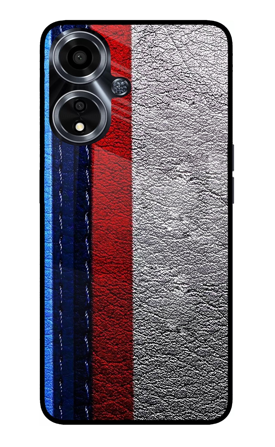 BMW Stripes Oppo A59 5G Glass Case