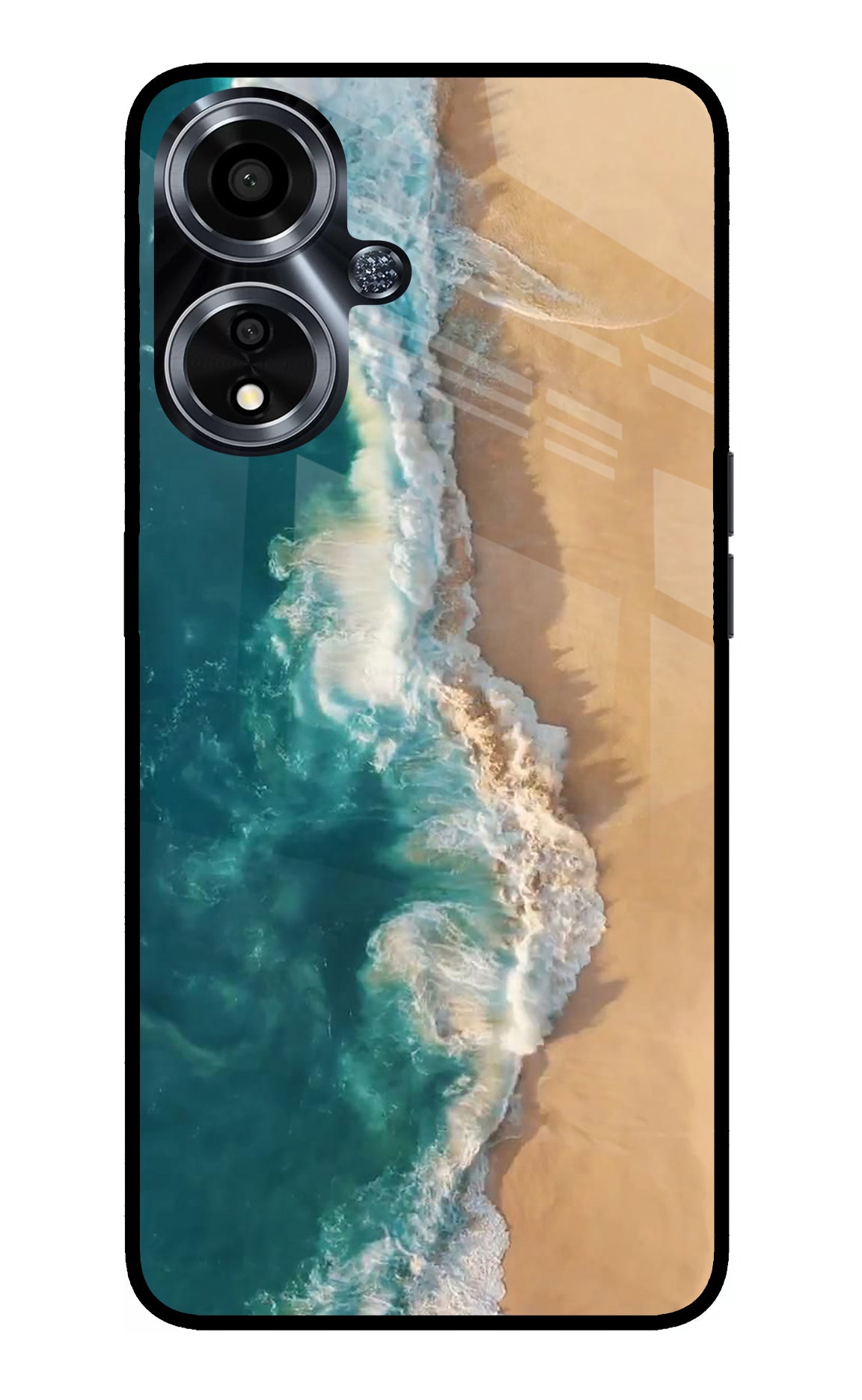 Ocean Beach Oppo A59 5G Glass Case