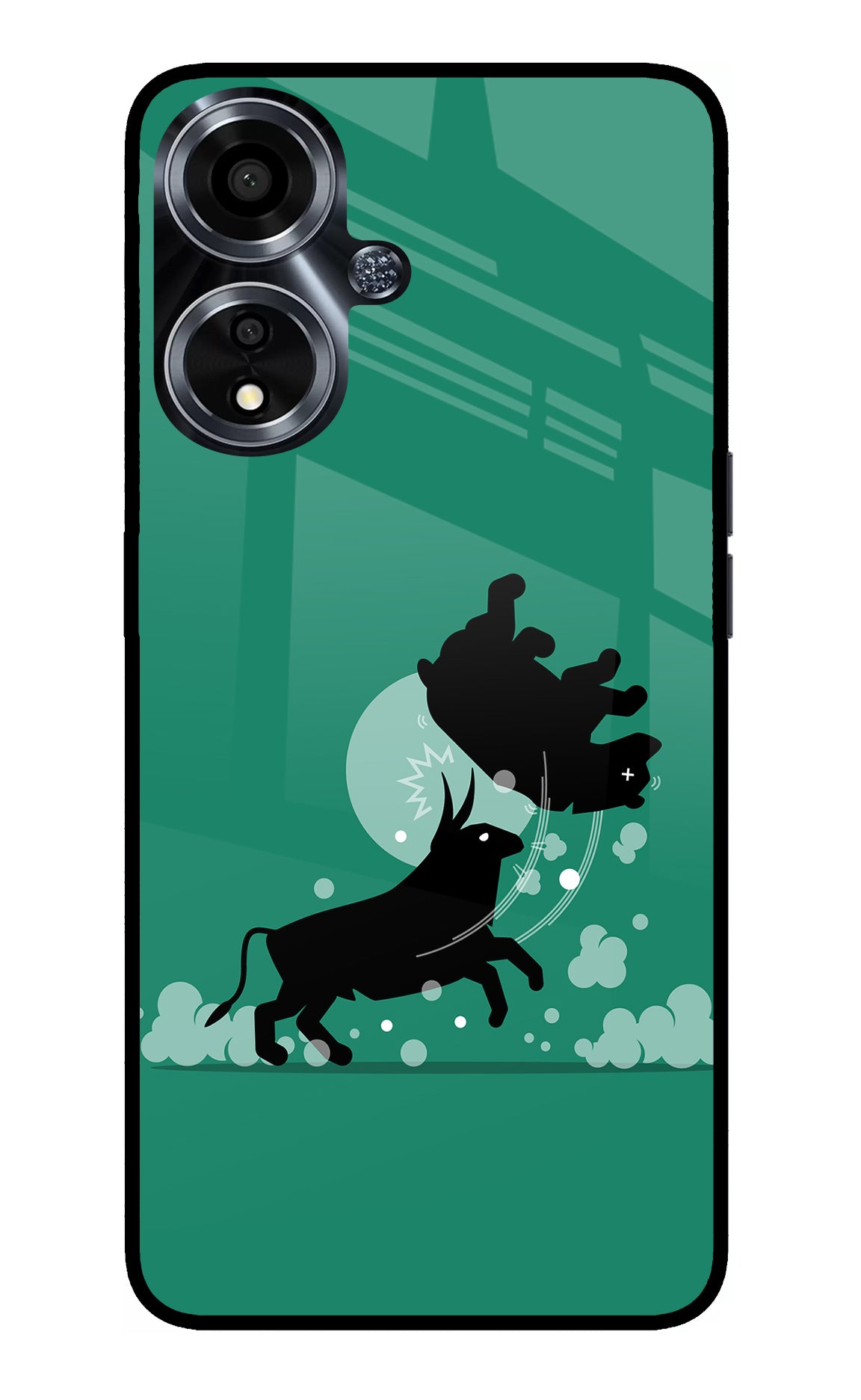 Bull Conqueror Oppo A59 5G Glass Case
