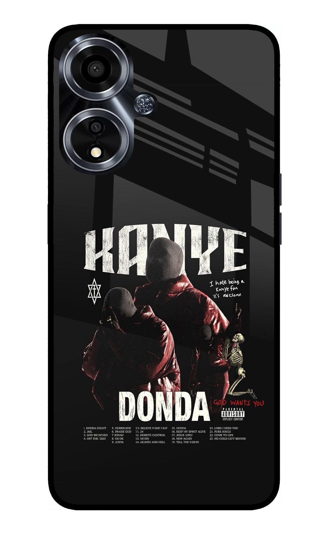 Donda Kanye West Oppo A59 5G Glass Case