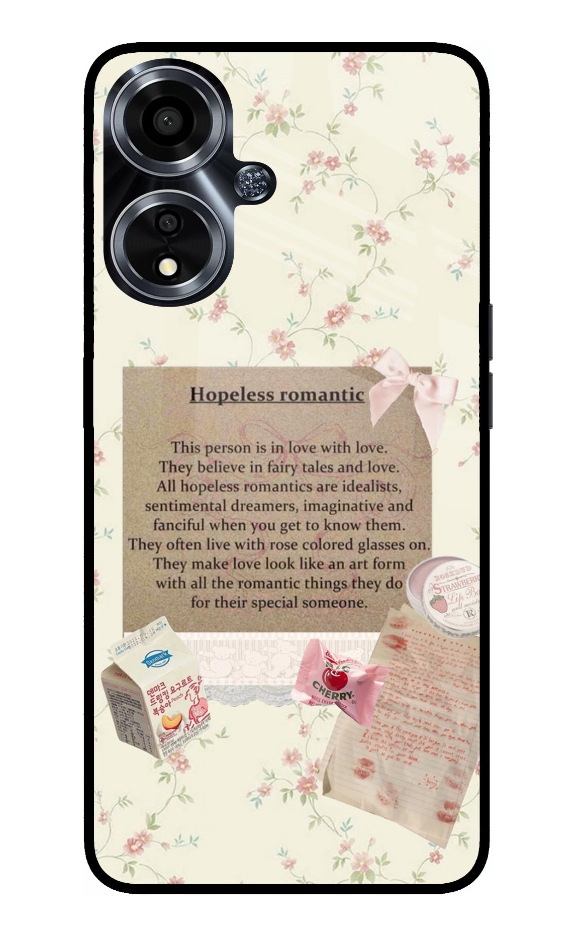 Hopeless Romantic Oppo A59 5G Glass Case