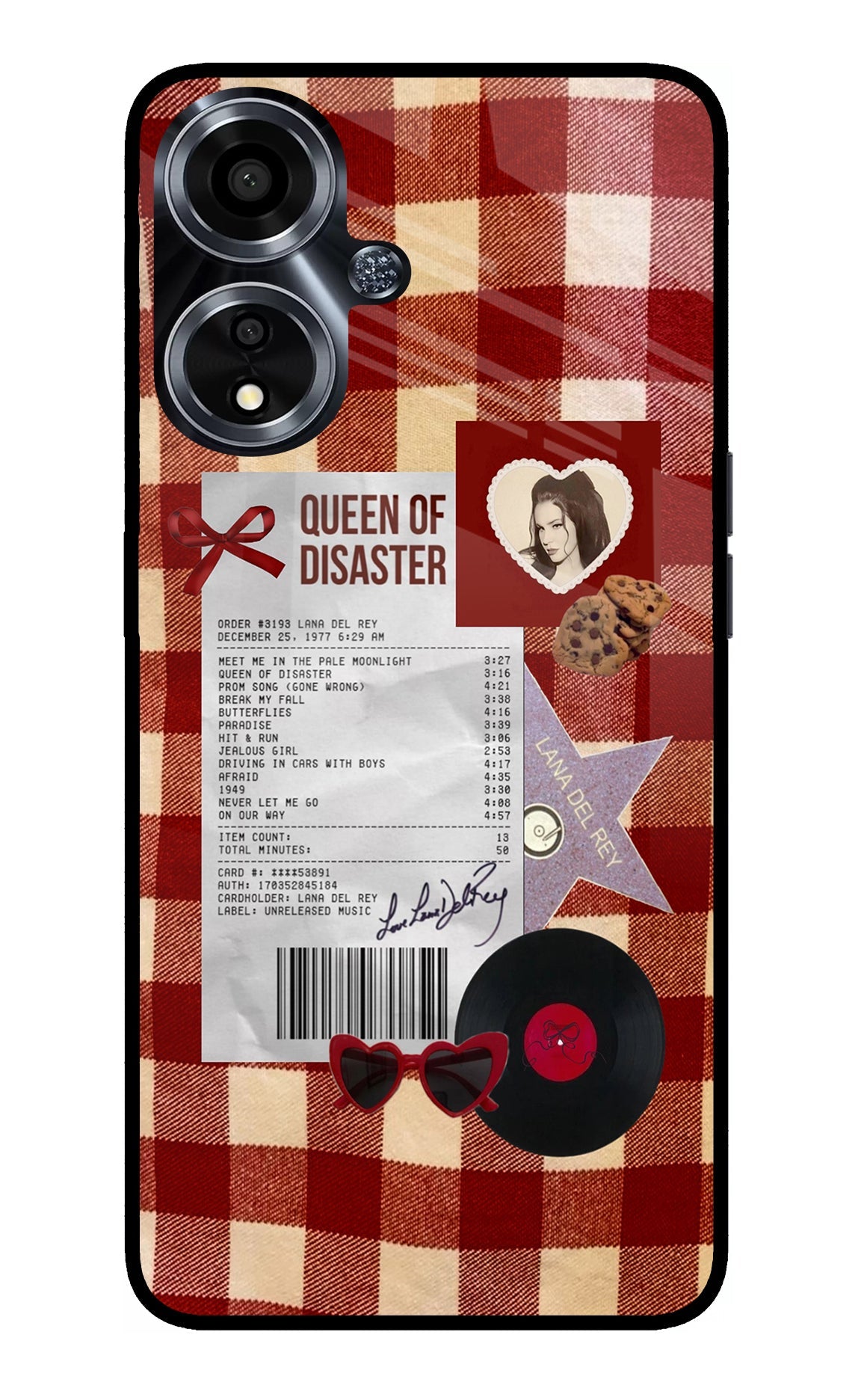 Queen of Disaster Oppo A59 5G Glass Case